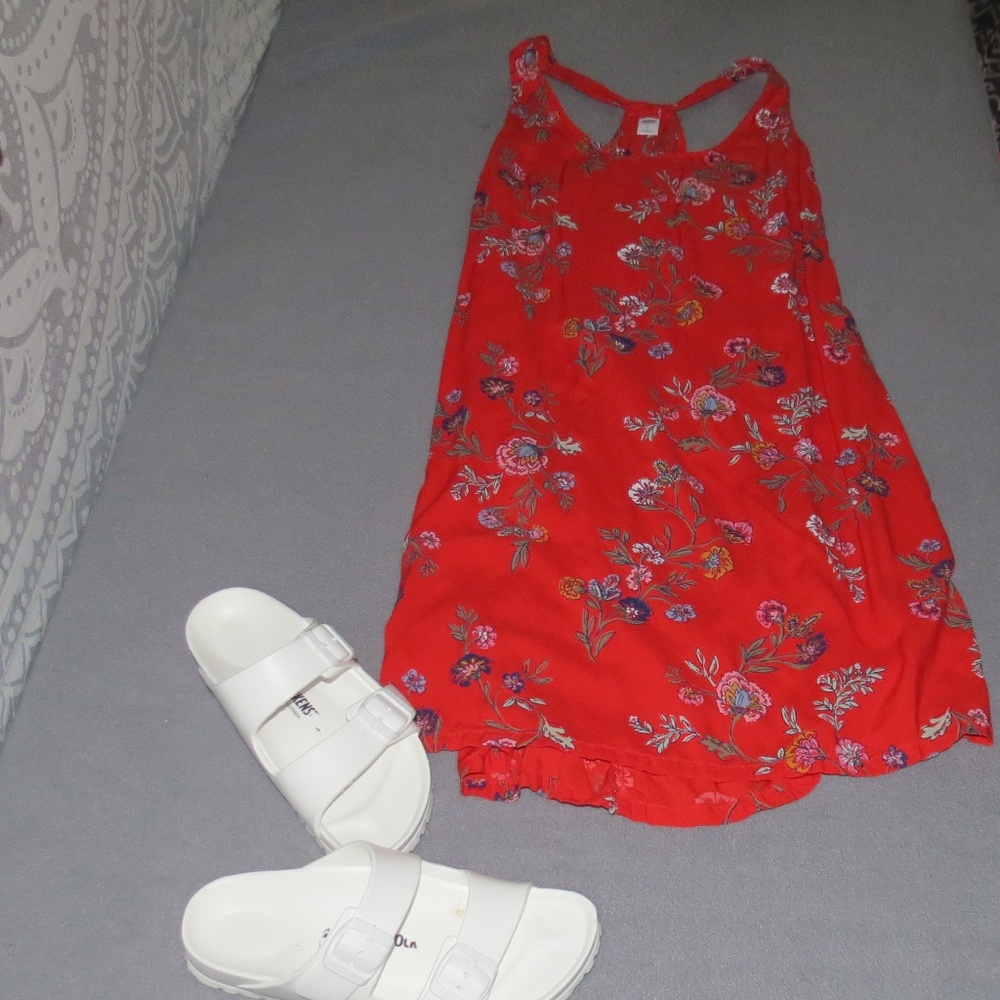 Little Red Floral Sundress